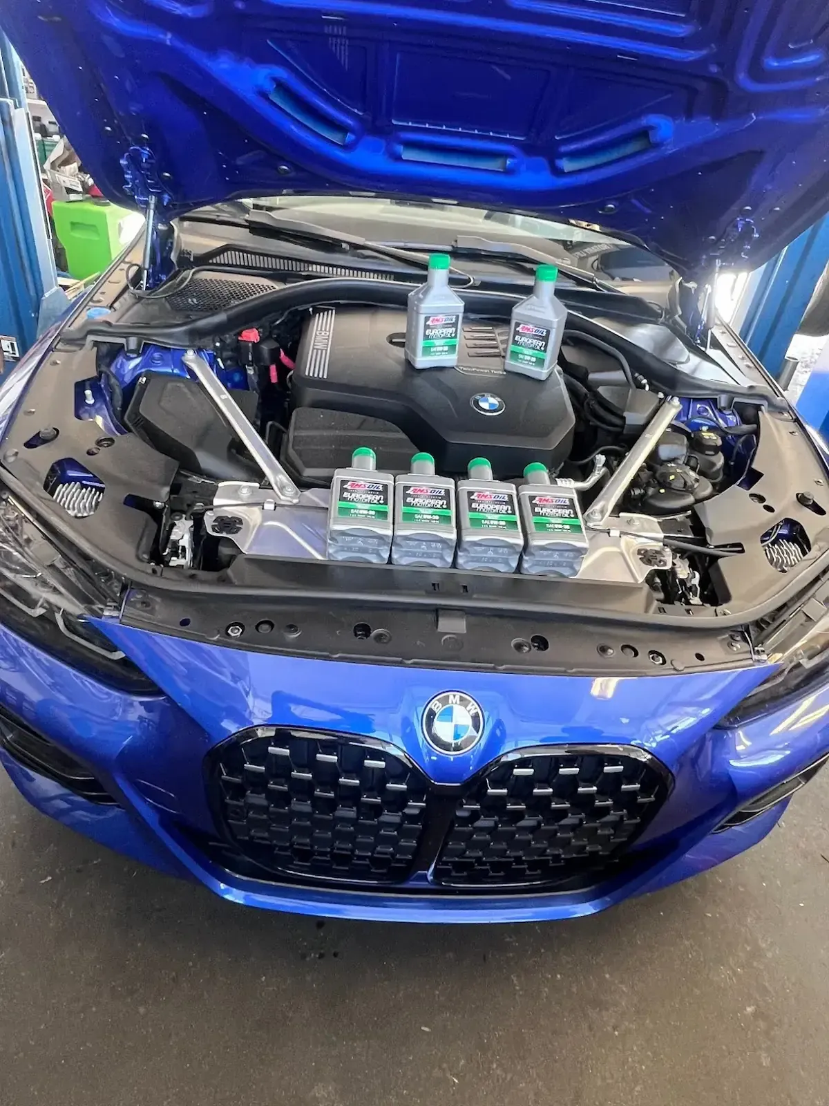 BMW full synthetic oil change at Beacon Auto Care San Mateo